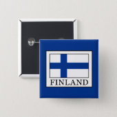 Badge Carré 5 Cm Finlande (Devant & derrière)