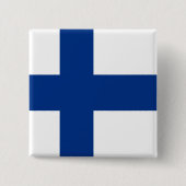 Badge Carré 5 Cm Finlande (Devant)