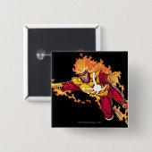 Badge Carré 5 Cm Firestorm 2 (Devant & derrière)