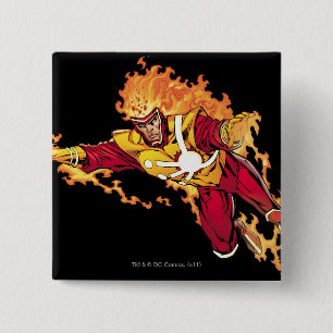 Badge Carré 5 Cm Firestorm 2
