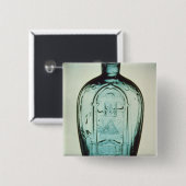 Badge Carré 5 Cm flacon maçonnique Moule-soufflé (Devant & derrière)