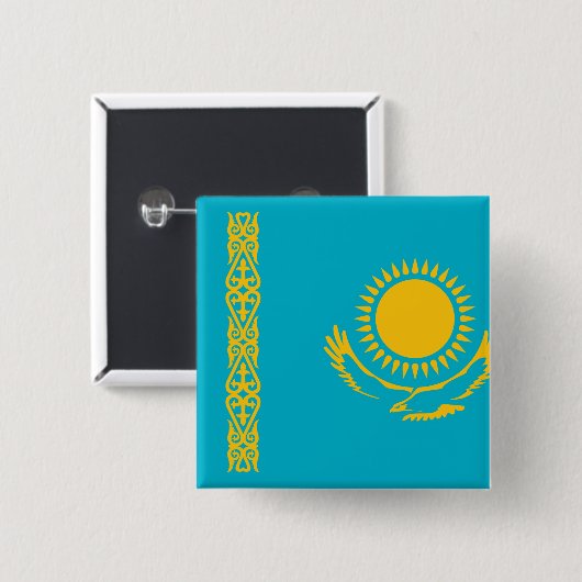 Badge Carré 5 Cm Flag (Devant & derrière)