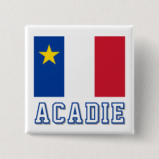 Badge Carré 5 Cm Flag of Acadia