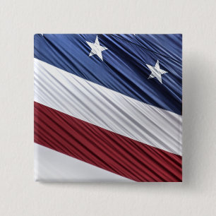 Badge Carré 5 Cm Flag patriotique américain rouge, blanc et bleu