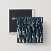 Badge Carré 5 Cm Flame bleue cool (Devant & derrière)