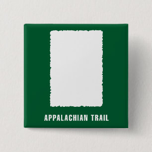 Badge Carré 5 Cm Flamme appalachienne de blanc de traînée