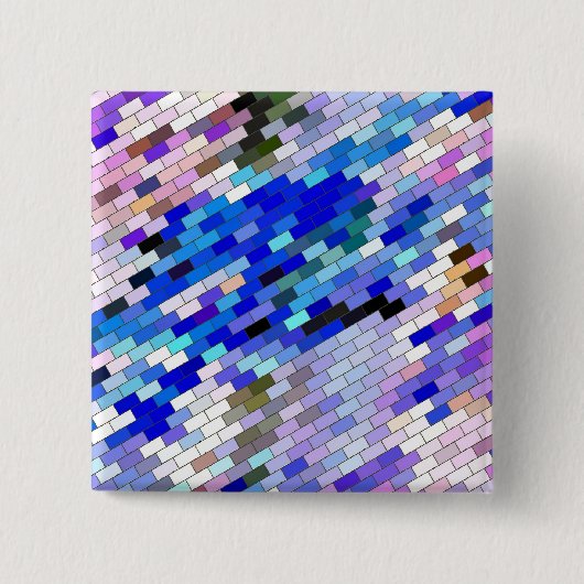 BADGE CARRÉ 5 CM FLEUR SAUVAGE (Devant)