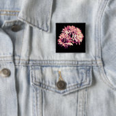 Badge Carré 5 Cm Fleurs (En situation)