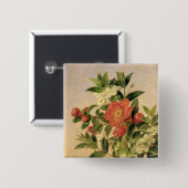 Badge Carré 5 Cm Fleurs, 1835 (Devant & derrière)