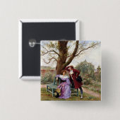 Badge Carré 5 Cm Flirt (Devant & derrière)