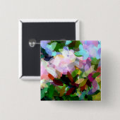 BADGE CARRÉ 5 CM FLORAL (Devant & derrière)