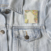 Badge Carré 5 Cm Floride 13 (En situation)