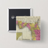 Badge Carré 5 Cm Floride 4 (Devant & derrière)