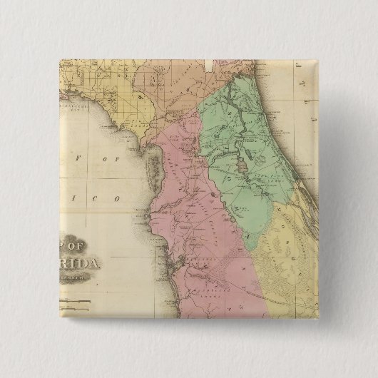 Badge Carré 5 Cm Floride 4 (Devant)