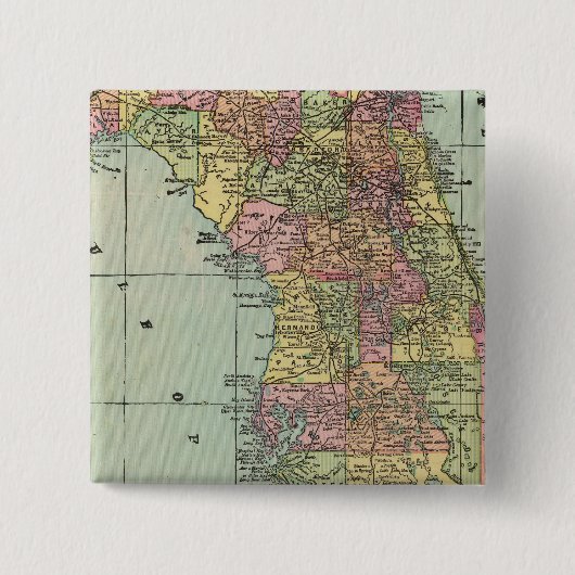 Badge Carré 5 Cm Floride 5 (Devant)