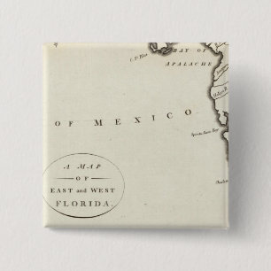 Badge Carré 5 Cm Floride orientale et occidentale