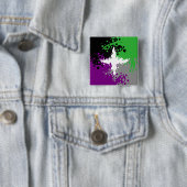 Badge Carré 5 Cm Flux Aspec (En situation)