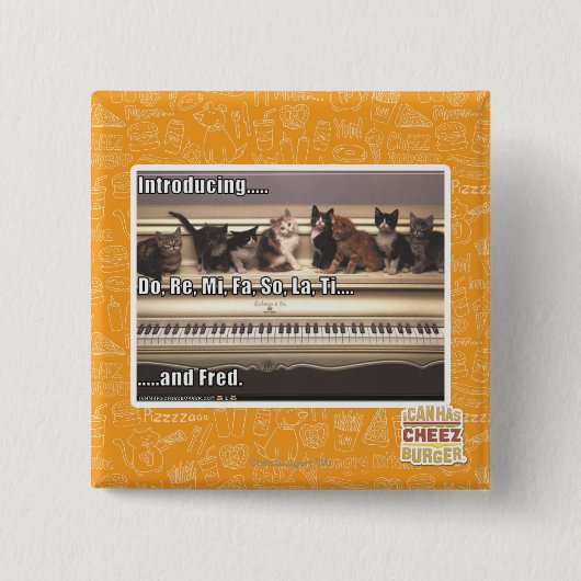 Badge Carré 5 Cm Font, le Re, MI, fa, ainsi, La, Ti, Fred (Devant)