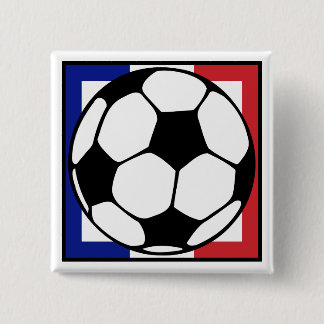Badge Carré 5 Cm football. francaise carré.