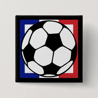 Badge Carré 5 Cm football. place de francaise