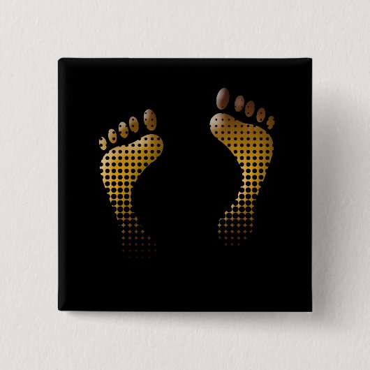 Badge Carré 5 Cm Footprint (Devant)