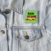 BADGE CARRÉ 5 CM FORAGE EN MER D'INTERDICTION (En situation)