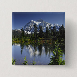 Badge Carré 5 Cm Forêt nationale du Mont Baker-Snoqualmie
