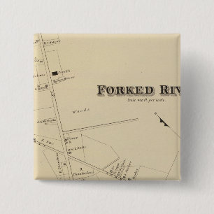 Badge Carré 5 Cm Forked River, New Jersey