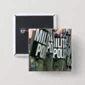 Badge Carré 5 Cm Formation de contrôle des émeutes (Devant & derrière)