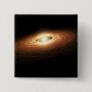 Badge Carré 5 Cm Formation de cristal de silicate