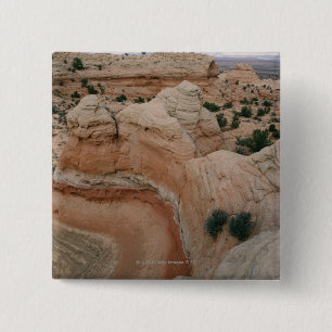 Badge Carré 5 Cm Formations de roche dans le canyon grand, Arizona