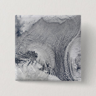 Badge Carré 5 Cm Formations peu communes de nuage au-dessus de la