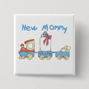 Badge Carré 5 Cm Formez la nouvelle maman des T-shirts et des