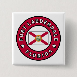 Badge Carré 5 Cm Fort Lauderdale Floride