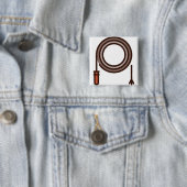 Badge Carré 5 Cm fouet (En situation)