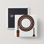 Badge Carré 5 Cm fouet (Devant & derrière)