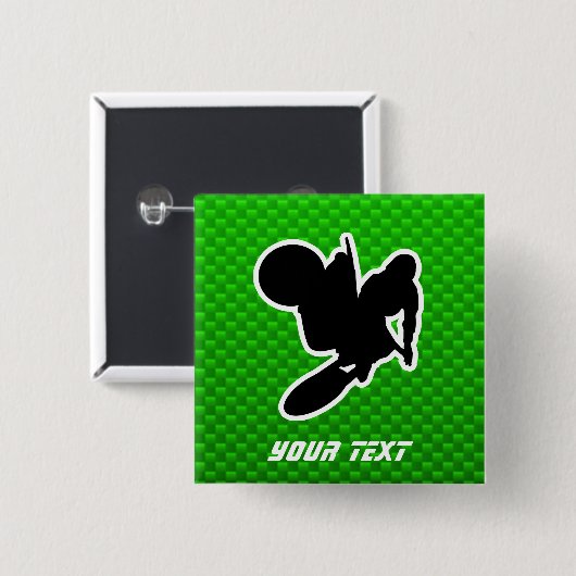 Badge Carré 5 Cm Fouet de motocross (Devant & derrière)