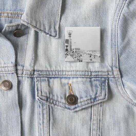 Badge Carré 5 Cm Foules 2 (En situation)