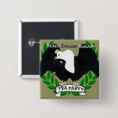 Badge Carré 5 Cm Fournitures de partie TEA (Devant & derrière)