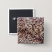 Badge Carré 5 Cm Fourrure de Lynx (Devant & derrière)