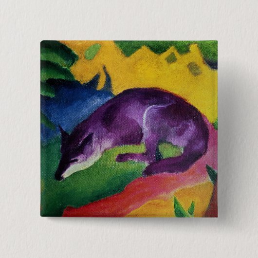 Badge Carré 5 Cm Fox bleu, 1911 (Devant)