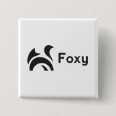 Badge Carré 5 Cm Foxy Design (Devant)