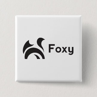 Badge Carré 5 Cm Foxy Design