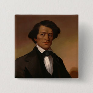 Badge Carré 5 Cm Fr3d3rick Bailey Douglass : Légende des droits civ