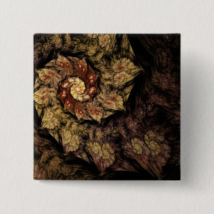 Badge Carré 5 Cm Fractale grégorienne de chant