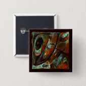 Badge Carré 5 Cm Fractionner l'art Abstrait (Devant & derrière)