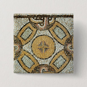 Badge Carré 5 Cm Fragment du plancher des bains romains