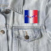 Badge Carré 5 Cm France (En situation)