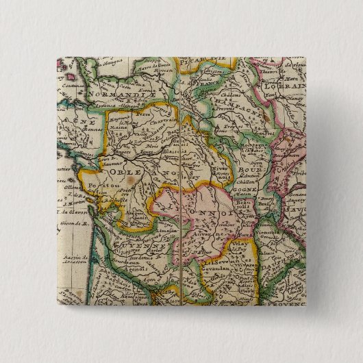 Badge Carré 5 Cm France 36 (Devant)