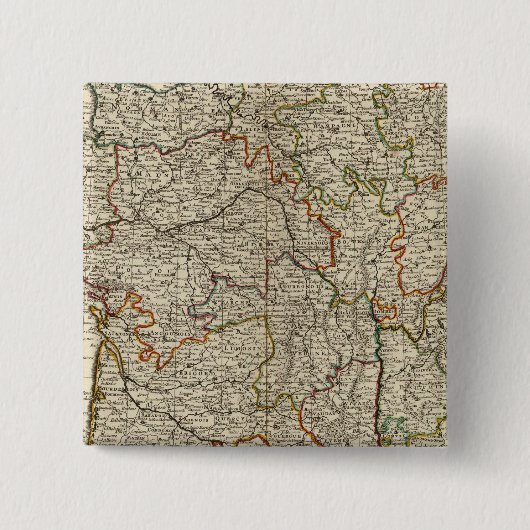 Badge Carré 5 Cm France 7 (Devant)